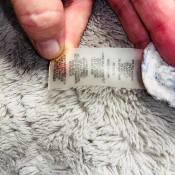 Sioni Womens Knit Cardigan Sweater XL Gray Blue Button Front Long Sleeve - Picture 9 of 10